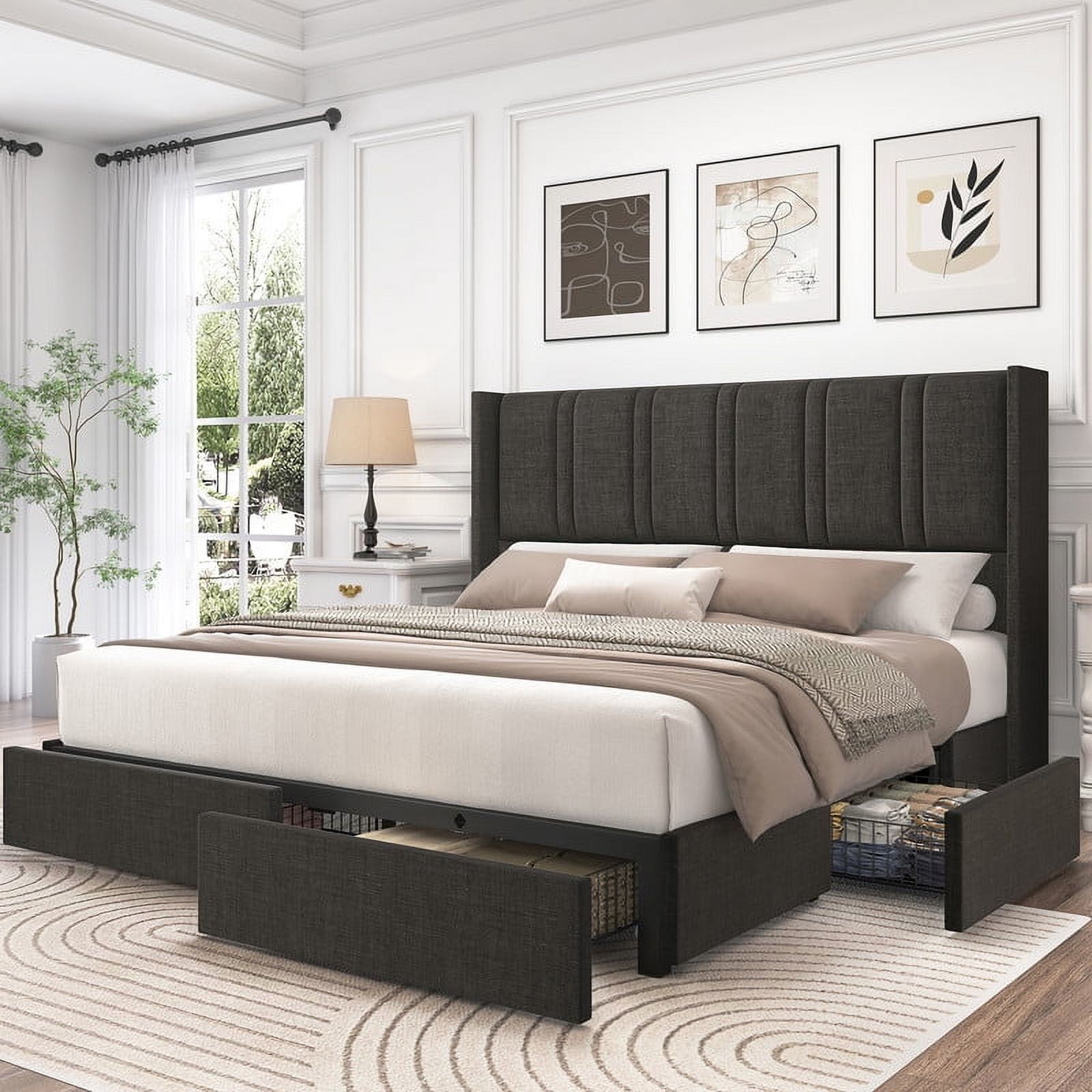 Understanding the Anatomy of Upholstered King Size Bed Frames